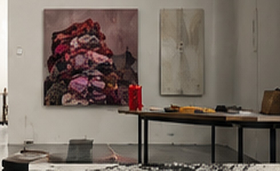 Artwork from Said Baalbaki's painting archive